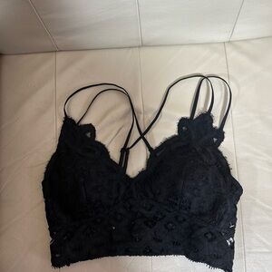 Yahada Black Lace Bralette